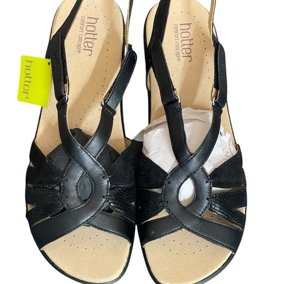 Hotter flare comfort concept black sandals size US 11 - Picture 3 of 16